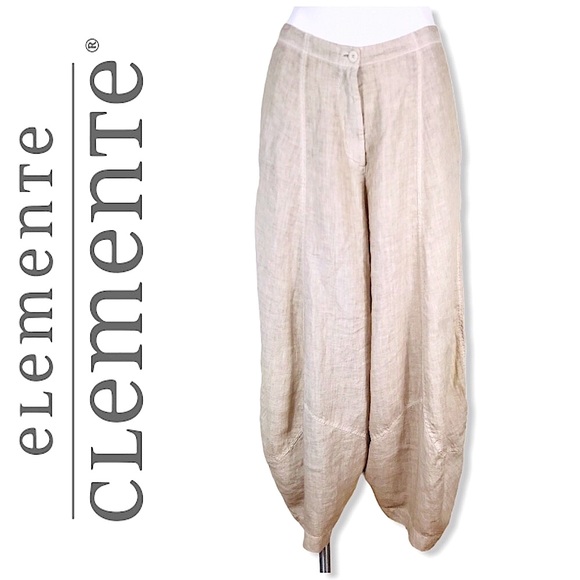Elemente Clemente Pants - Elemente Clemente linen balloon high waisted pants